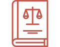 A red and green picture of an open book