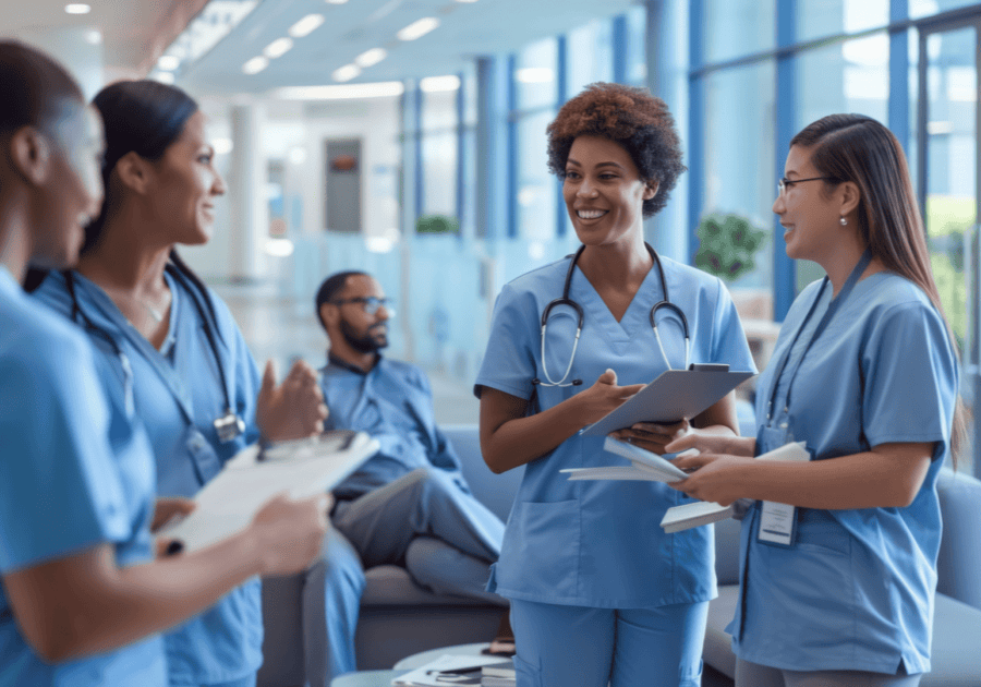 Travel nurses discussing compensation challenges and strategies for ensuring fair pay